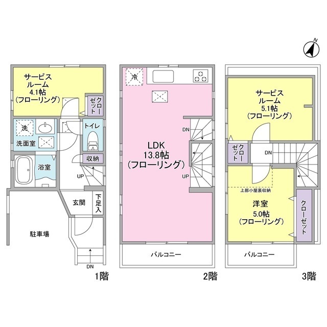 池上3丁目貸家の間取り
