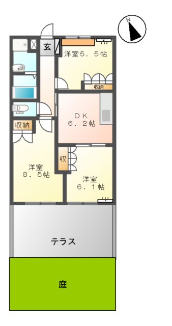 エスポアールCの間取り