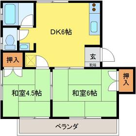 そよかぜハイツの間取り