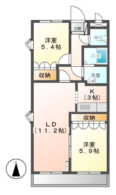 シュノンソーの間取り