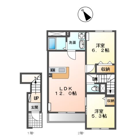 エストレージャTHKの間取り