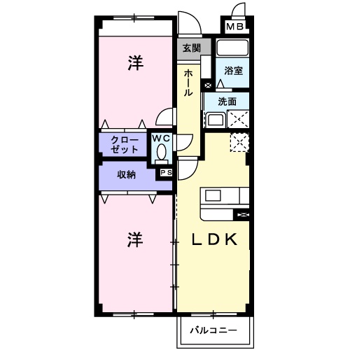 プロスペリティ・弐番館の間取り