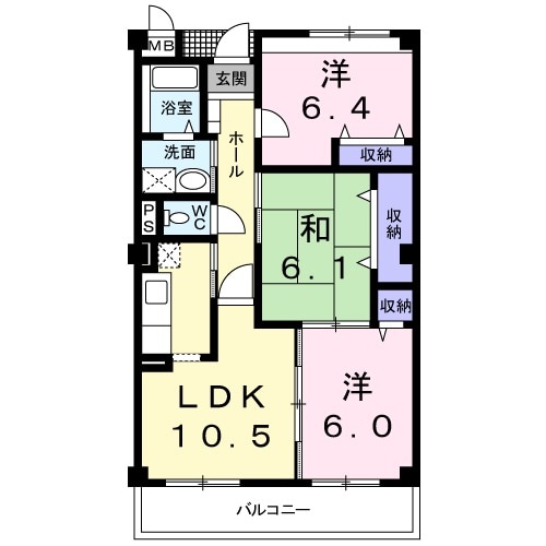 グランレイク シイナの間取り