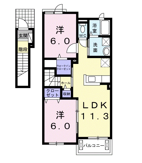 サンムーン ゴールドスターLVの間取り