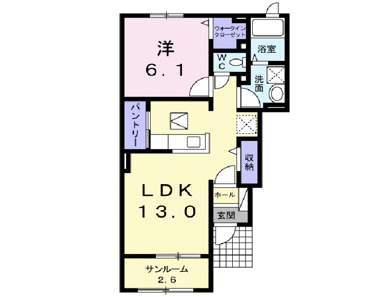 アイフィールドⅡ番館の間取り