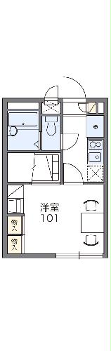 レオパレス三立ハイツAの間取り
