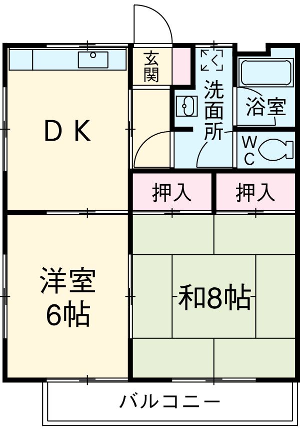 もちづきぱぁーとⅢの間取り