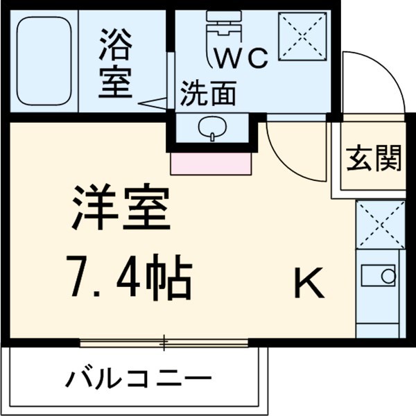 アパートメント新小岩A棟の間取り