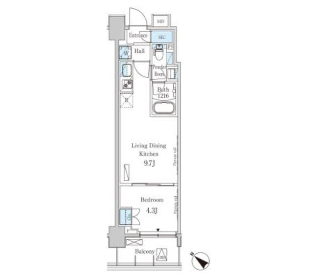 パークアクシス押上レジデンスの間取り