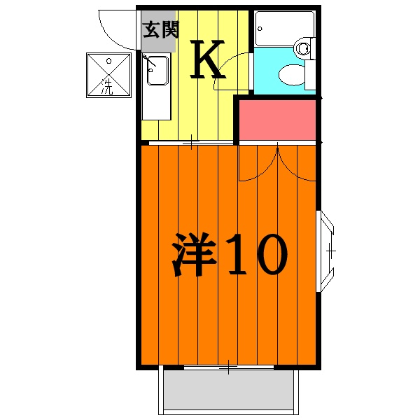 レオハイツの間取り