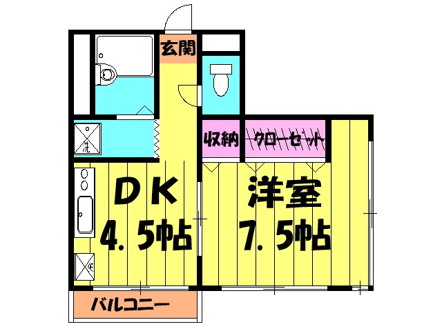 第二パーク越谷の間取り