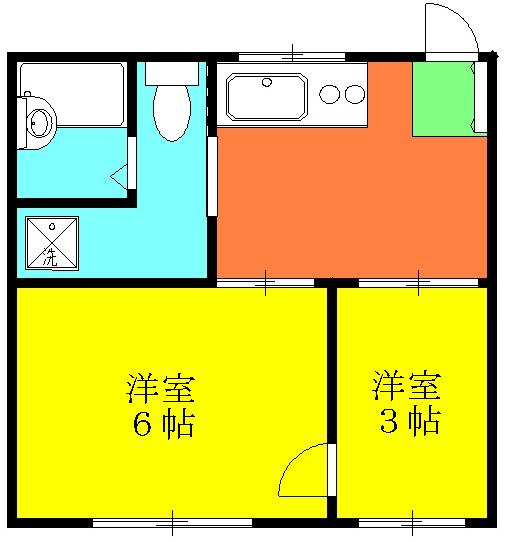 石橋フラッツⅠの間取り