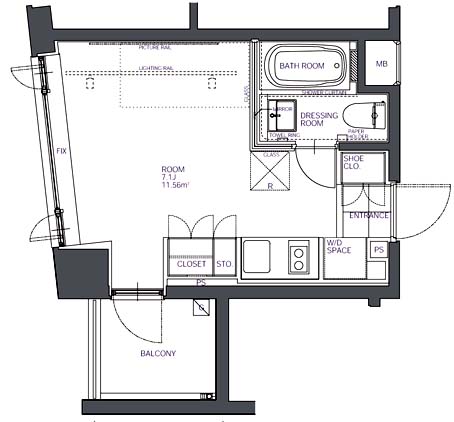 BPRレジデンス人形町の間取り