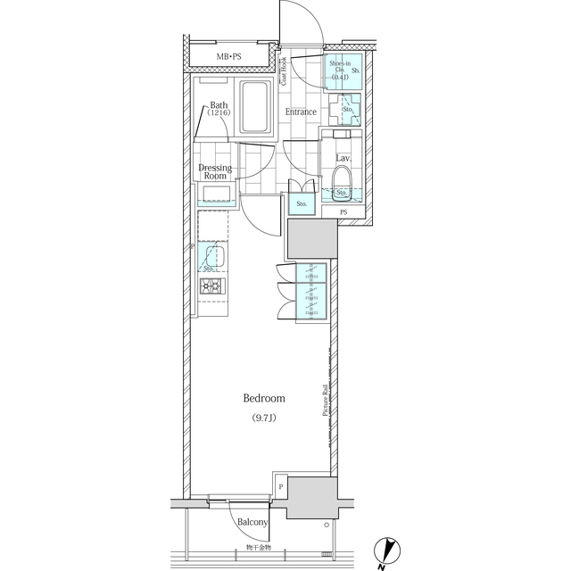 ザ・パークワンズ神田の間取り