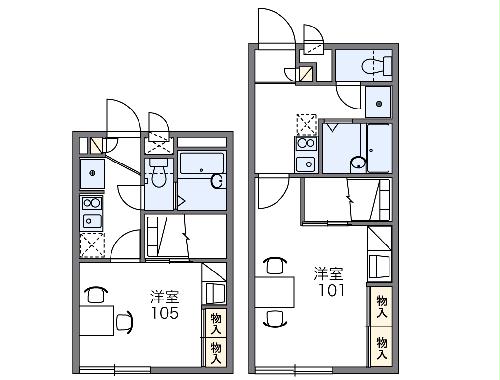 レオパレスアーベントロートの間取り