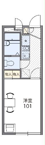 レオパレスあけしろの間取り