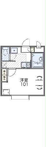 レオパレス美好町TRHの間取り
