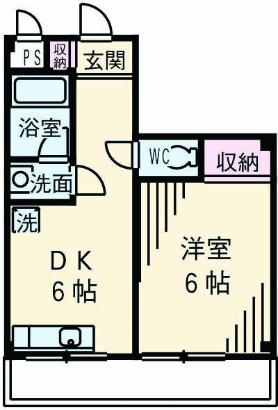 平松ハイツの間取り
