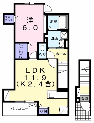 メゾン ド カルムの間取り