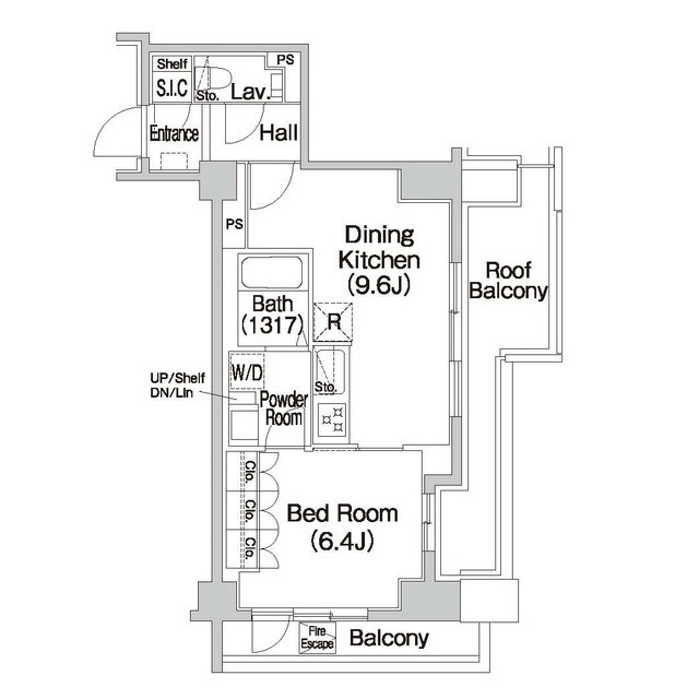 コンフォリア市谷薬王寺の間取り