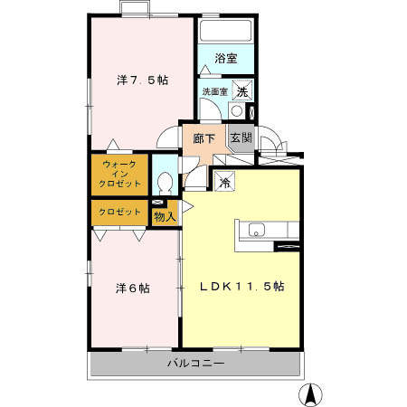 Park Crescentの間取り