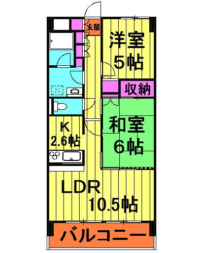 プリムベール南浦和の間取り