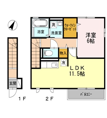 サンフレア東林間の間取り