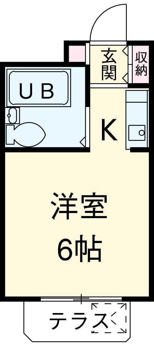 コーポリバーサイドの間取り