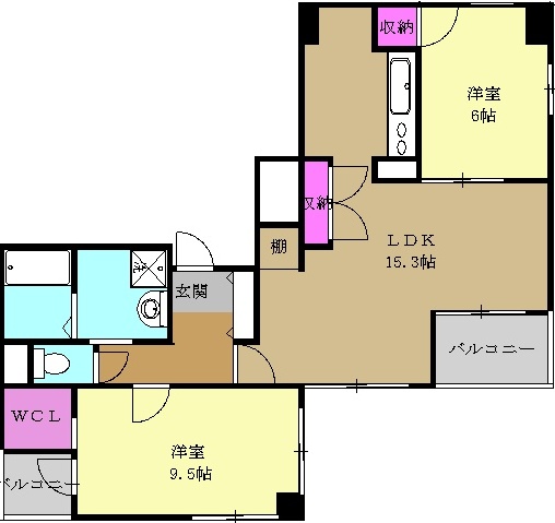 グランドール東桜の間取り