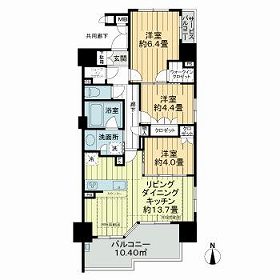 プラセシオン名古屋伏見の間取り