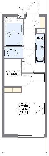 レオパレスコンフォニティの間取り