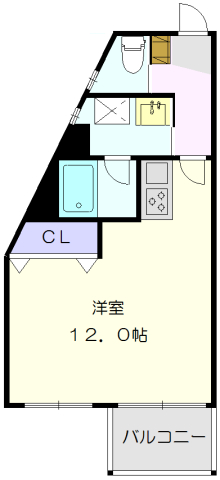 ハイリスベーネ池下の間取り