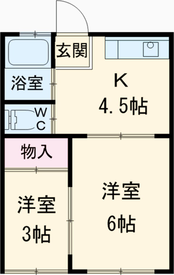 ふじ荘の間取り