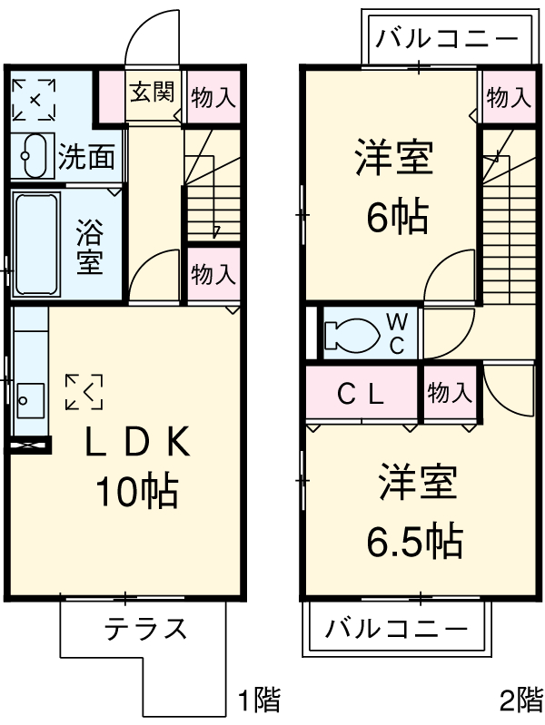 ハウス東明の間取り