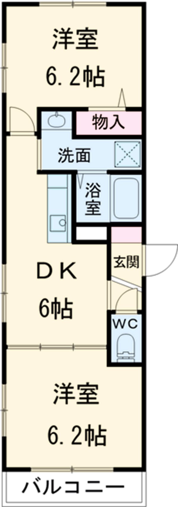 カーサクラレの間取り