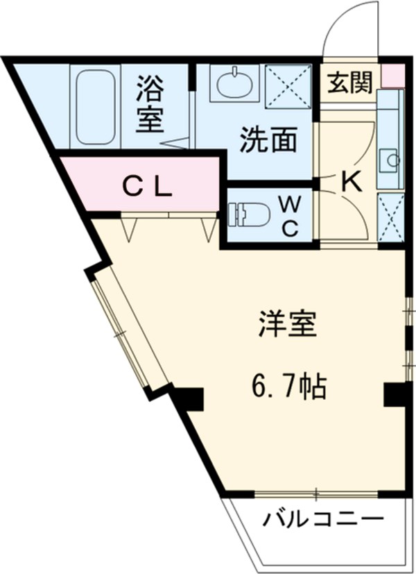 モンシャトー高井戸Ⅱの間取り