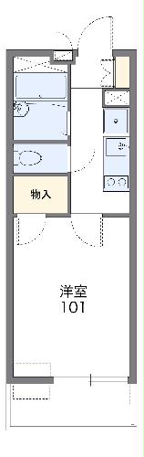 レオパレス白金の間取り