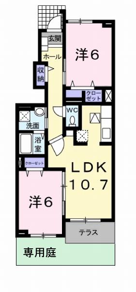 クラール・ミルト F.Uの間取り