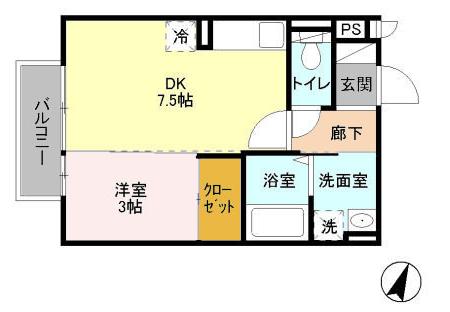 セジュール上鶴間Ⅱの間取り