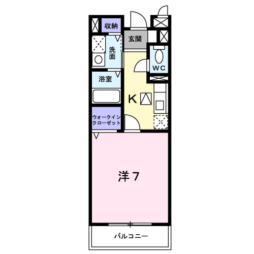 コウジィーコートⅡの間取り