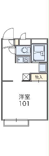 レオパレスライフタナカの間取り
