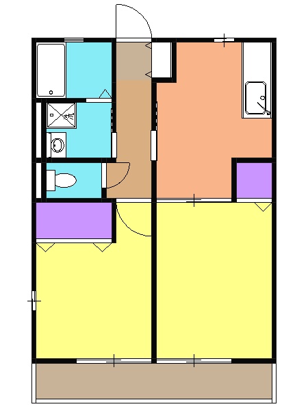 フジハイツAの間取り