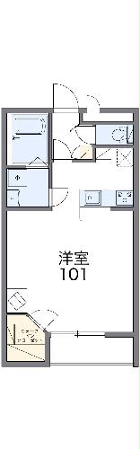 レオパレスウォームコーポ深阪の間取り
