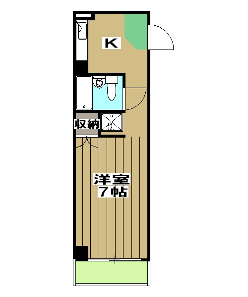 タウンコーポくつかけの間取り