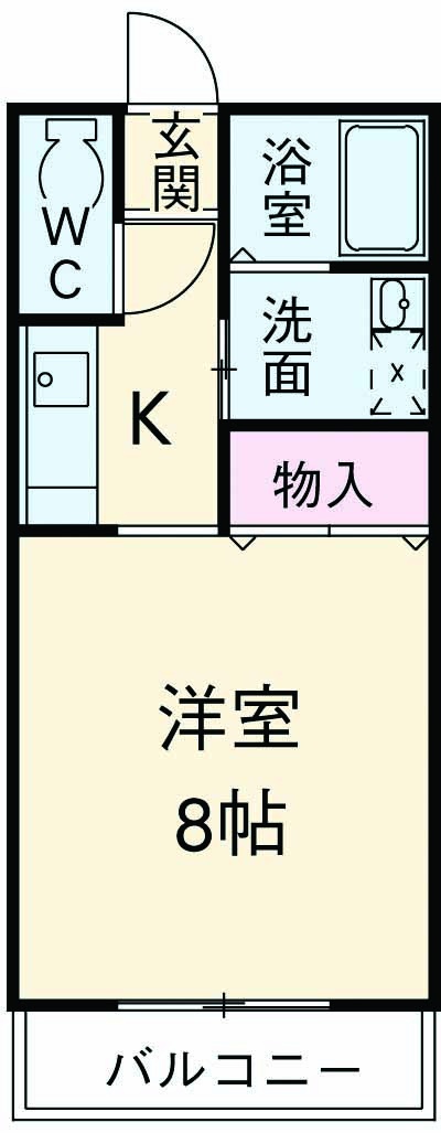 クレセールメゾンAの間取り