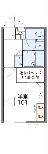 レオパレスレジャンド今津の間取り
