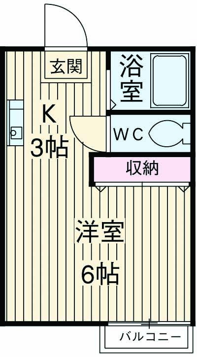 Sはいむの間取り