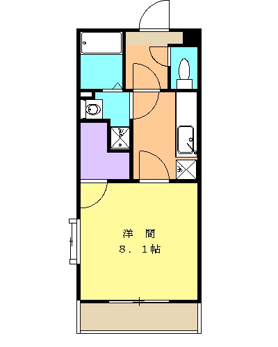 押切の完工年月(2007年4月)築の賃貸マンションの間取り