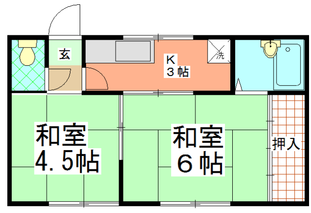 岡部マンションの間取り
