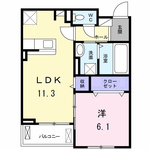 ニューメゾン山冨士の間取り